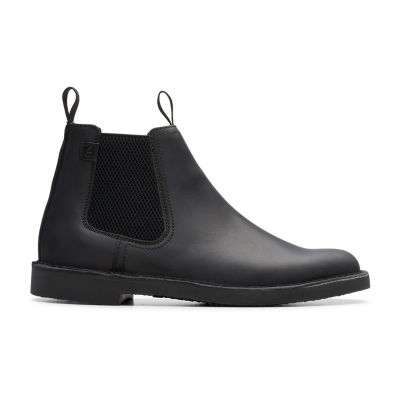 Clarks Mens Shepton Flat Heel Chelsea Boots