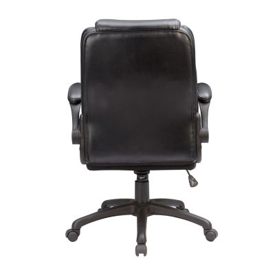 Sealy Atlas Bonded Ergonomic Design Adjustable Height Office Chair in Black