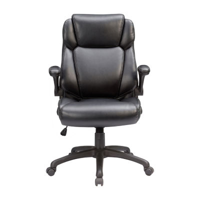 Sealy Atlas Bonded Ergonomic Design Adjustable Height Office Chair in Black