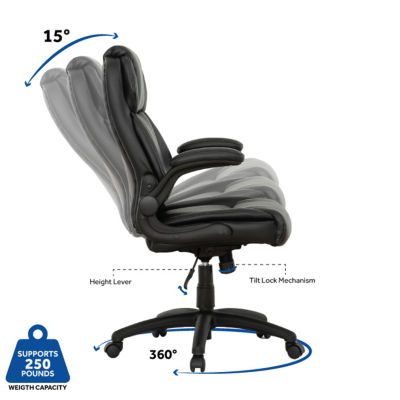 Sealy Atlas Bonded Ergonomic Design Adjustable Height Office Chair