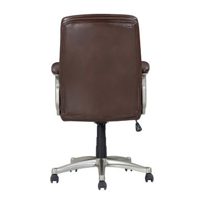Sealy Hugo Ergonomic Design Adjustable Height Office Chair in Brown