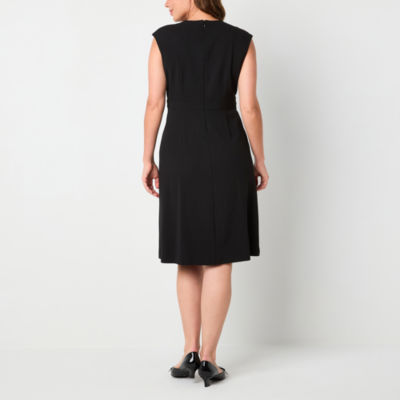 Liz Claiborne Womens Sleeveless Sheath Dress