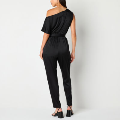 Bold Elements Satin Sleeveless Jumpsuit