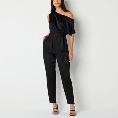 Bold Elements Satin Sleeveless Jumpsuit