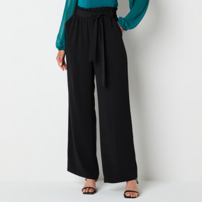 Bold Elements Womens High Rise Wide Leg Pull-On Pants