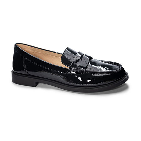 CL by Laundry Beloved Womens Moc Closed Toe Loafers, 9 Medium, Black