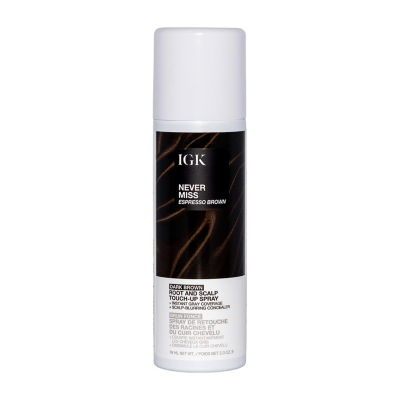 IGK Never Miss Root Spray Hair Color 2 oz One Size Brown 24$