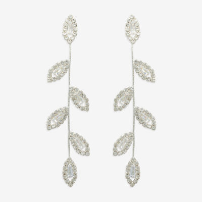 Mixit Womens Glass Drop Earrings