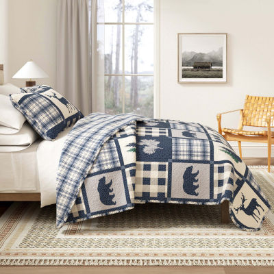 Linery Nature Mosaic Reversible Quilt Set