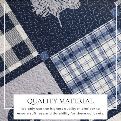 Linery Nature Mosaic Reversible Quilt Set