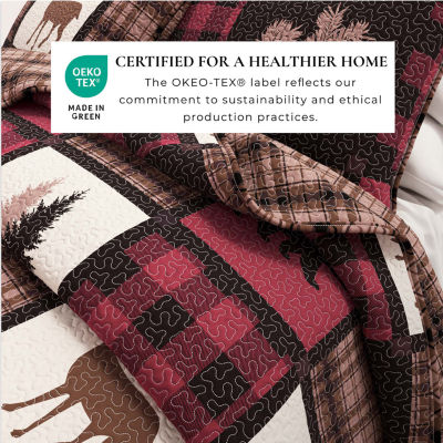 Linery Nature Mosaic Reversible Quilt Set