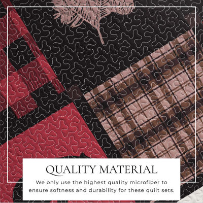 Linery Nature Mosaic Reversible Quilt Set