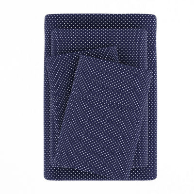 Casual Comfort Heart Pattern Deep Pocket Sheet Set