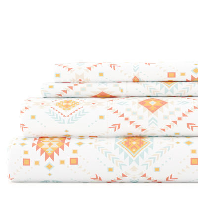 Casual Comfort Boho Pattern Deep Pocket Sheet Set