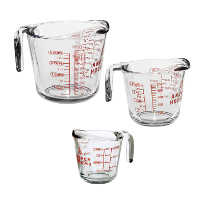 Anchor Hocking 3-pc. Glass Measuring Cup Set