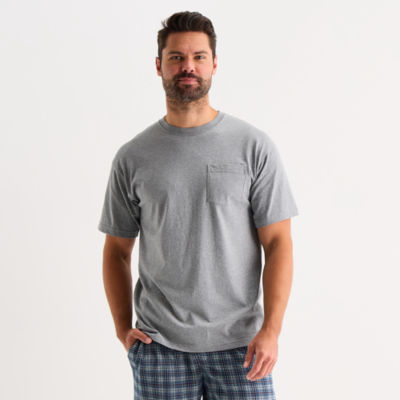 St. John's Bay Mens Crew Neck Short Sleeve Pajama Top