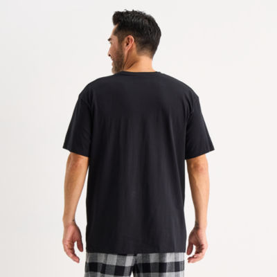 St. John's Bay Mens Crew Neck Short Sleeve Pajama Top