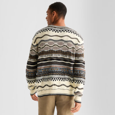 極美品　近年モデル　Ruler Gradate Crew Sweater 　L Arizona Mens Crew Neck Long Sleeve Pullover Sweater - JCPenney