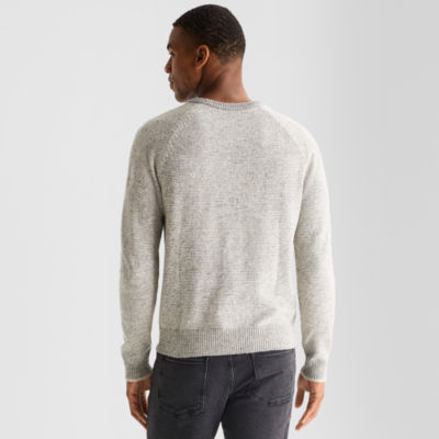 mutual weave Mens Crew Neck Long Sleeve Pullover Sweater