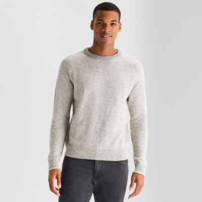 mutual weave Mens Crew Neck Long Sleeve Pullover Sweater