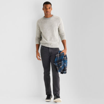 mutual weave Mens Crew Neck Long Sleeve Pullover Sweater