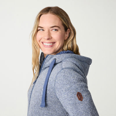 Free Country Womens Fleece Hooded Lightweight Jacket