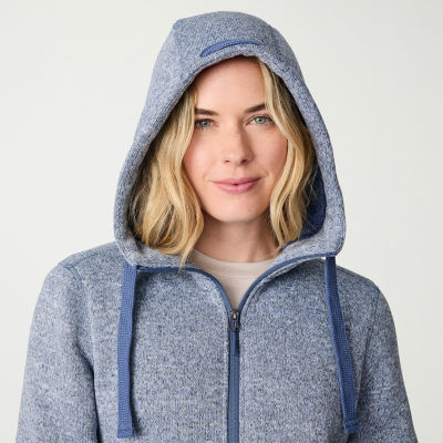 Free Country Womens Fleece Hooded Lightweight Jacket
