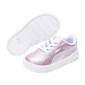 Puma Carina 2.0 Glitter Toddler Sneakers, Color: Pale Pink White - JCPenney