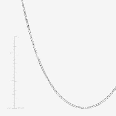 Womens 14K Gold 20 Inch Box Chain Necklace