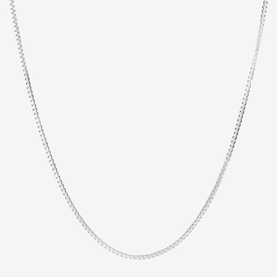 Womens 14K Gold 20 Inch Box Chain Necklace
