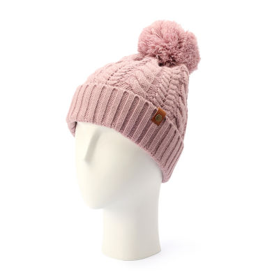 Frye and Co. Cable Knit Womens Pom Beanie