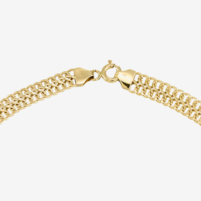 Made in Italy 18K Gold Inch Hollow Link Chain Necklace