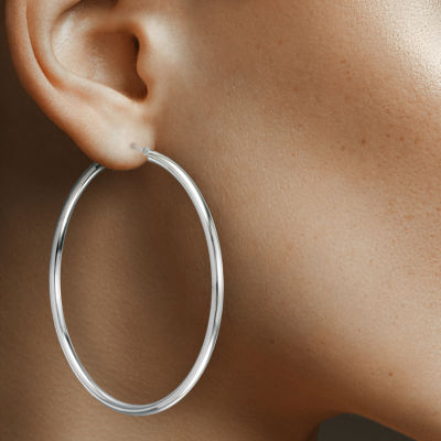 10K Gold 60mm Hoop Earrings