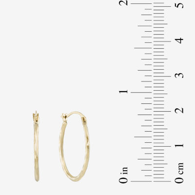 18K Gold 20.2mm Hoop Earrings