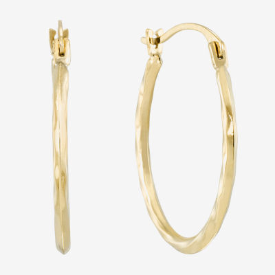 18K Gold 20.2mm Hoop Earrings