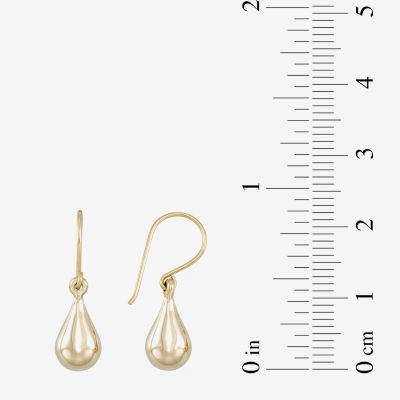 18K Gold Drop Earrings