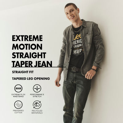 Lee® Mens Extreme Motion Straight Fit Tapered Leg Jeans