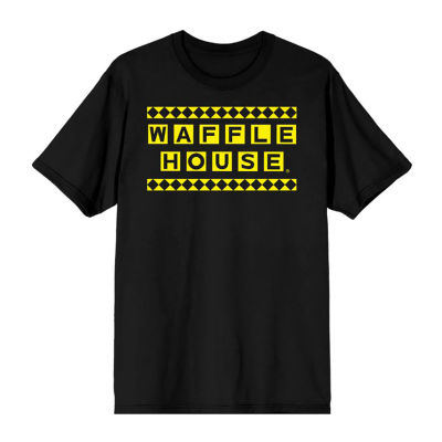 Mens Crew Neck Short Sleeve Waffle House Graphic T-Shirt