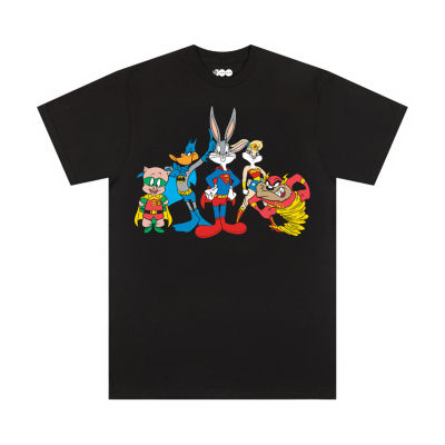 Mens Crew Neck Short Sleeve Looney Tunes Graphic T-Shirt