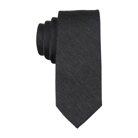 Stafford Vaccarro Solid Tie, One Size, Black