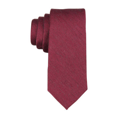 Stafford Vaccarro Solid Tie, Color: Red - JCPenney