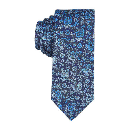 Stafford Floral Tie, One Size, Blue