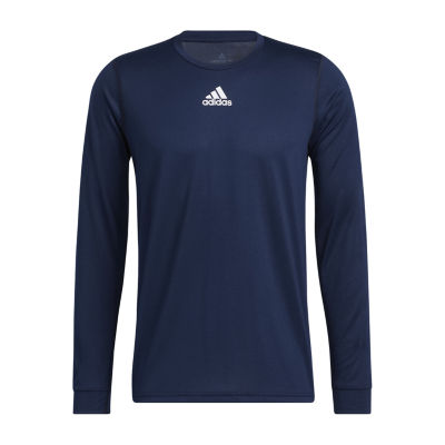 adidas Mens Crew Neck Long Sleeve T-Shirt Big and Tall