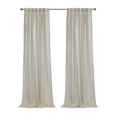 Bolton Rod Pocket Back Tab Light-Filtering Single Curtain Panel