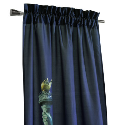 Habitat Photo Real Rod Pocket Light-Filtering Set of 2 Curtain Panel