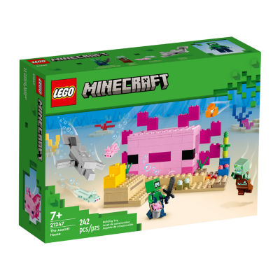 LEGO Minecraft The Axolotl House 21247 Building Set (242 Pieces)