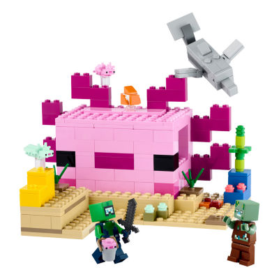 LEGO Minecraft The Axolotl House 21247 Building Set (242 Pieces)