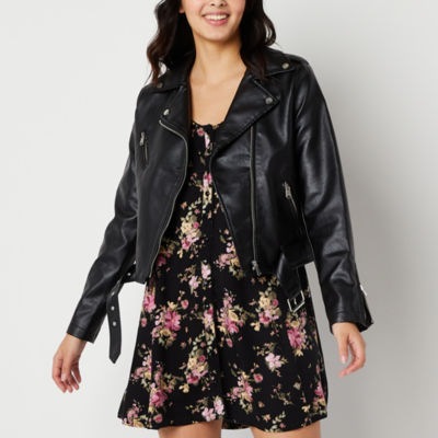 Juniors black outlet leather jacket