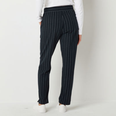 Liz Claiborne Womens Mid Rise Straight Drawstring Pants - JCPenney