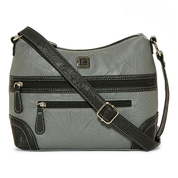 Stone Mountain Hobo Handbag - Grey - One Size